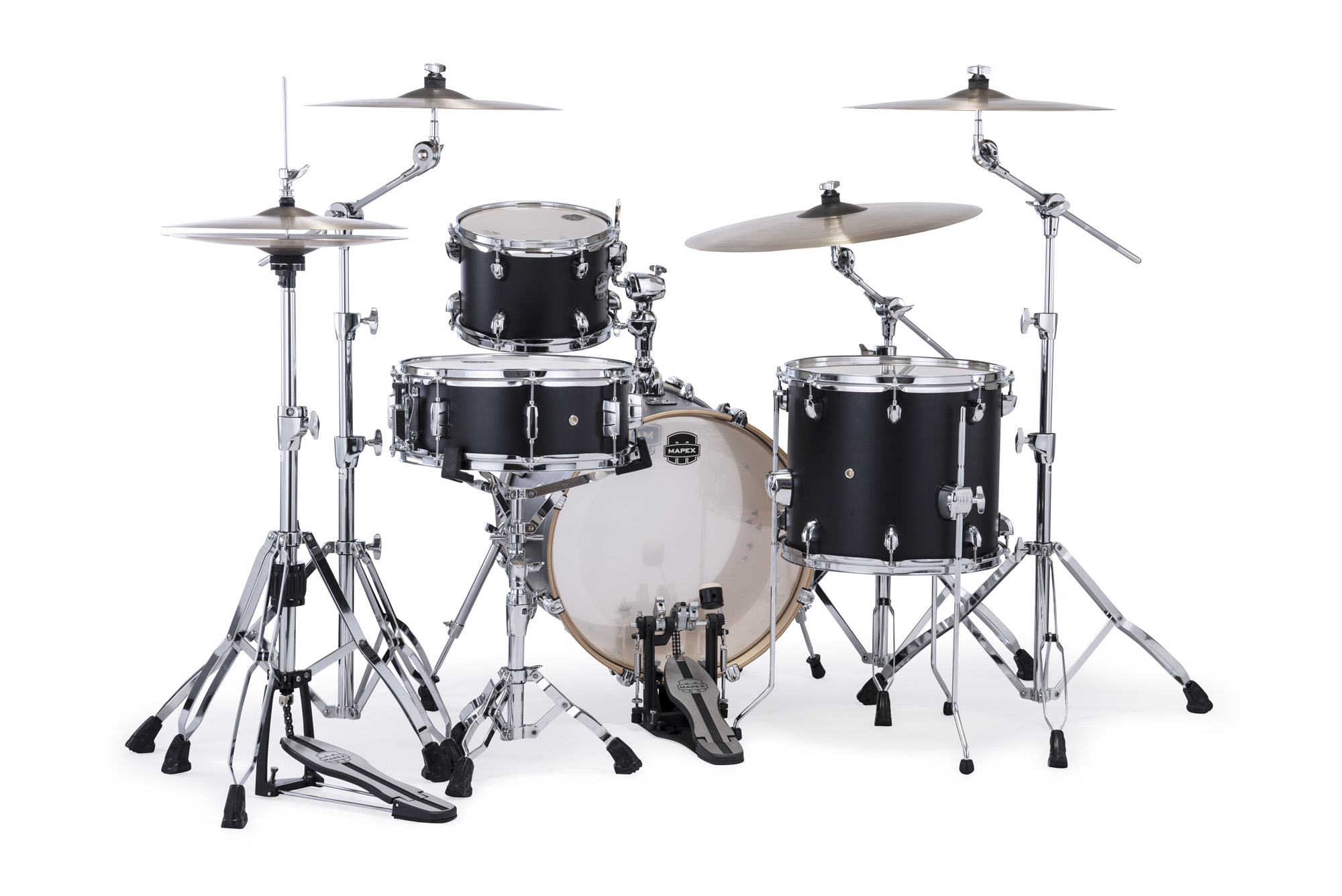 Mapex Mars Maple 18'' / 4f - 4 FÛts - Matte Black - Batería acústica jazz - Variation 1
