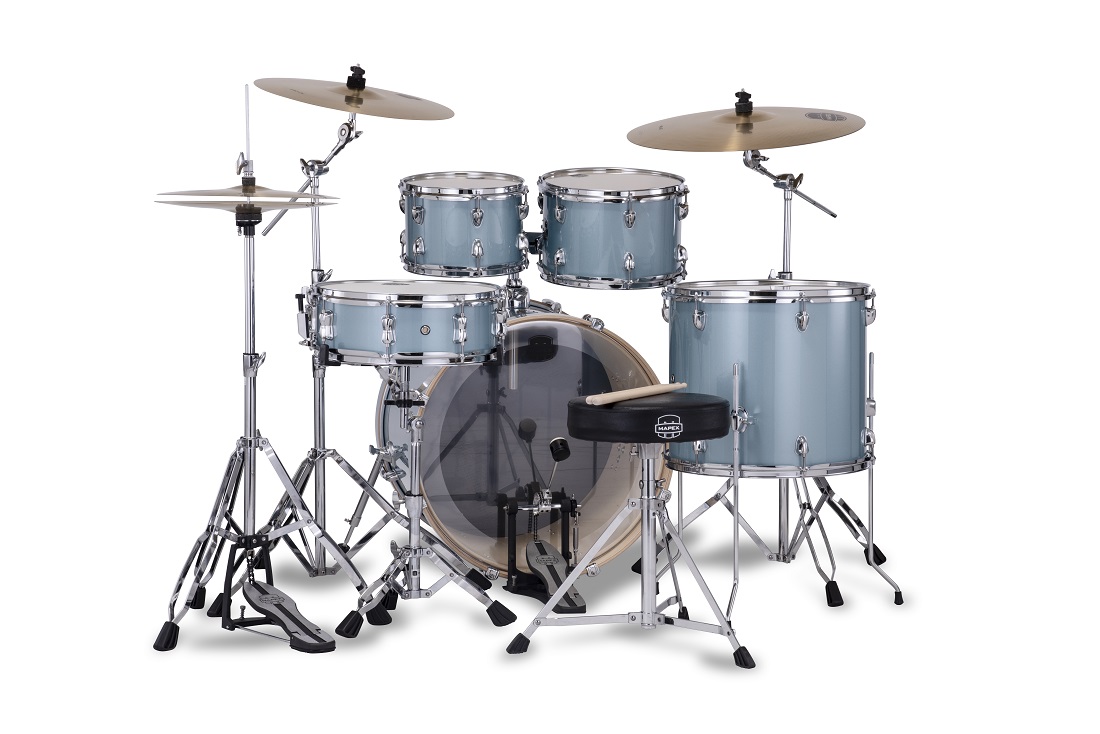 Mapex Venus Rock 22'' - 5 FÛts - Aqua Blue Sparkle - Batería acústica rock - Variation 1