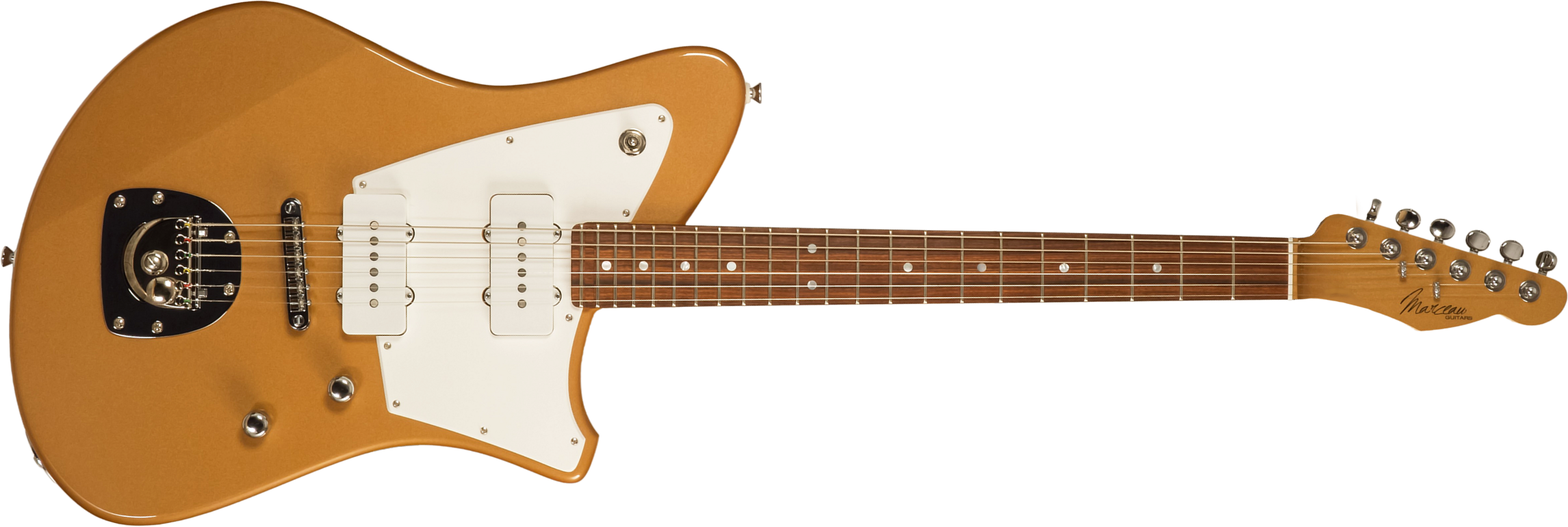 Marceau Guitars Deferlante Standard 2s Trem Pf #s71524 - Copper - Guitarra electrica retro rock - Main picture