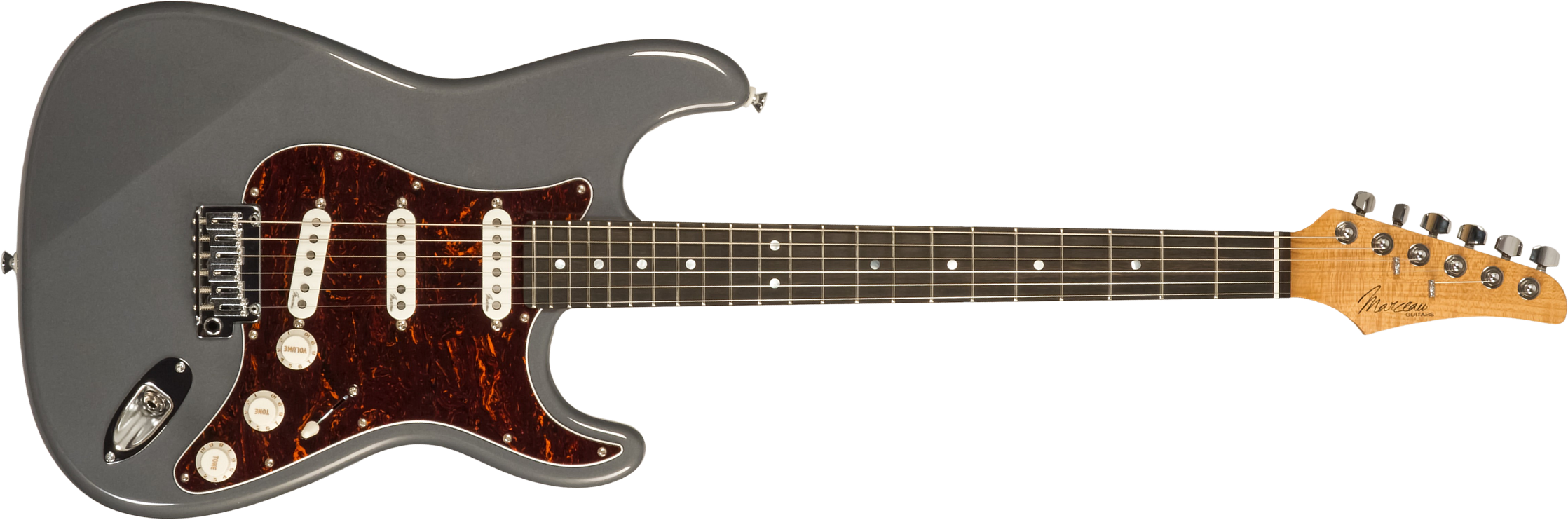 Marceau Guitars Experience Traditional 3s Trem Mn #t226624 - Charcoal - Guitarra eléctrica con forma de str. - Main picture
