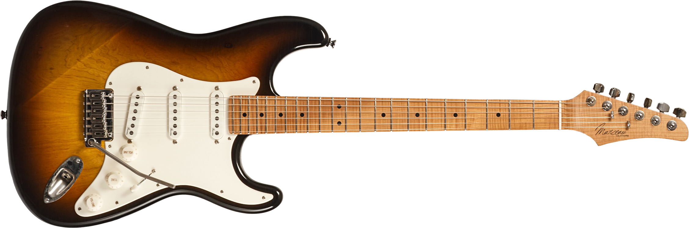 Marceau Guitars Experience Traditional 3s Trem Mn #t227024 - Heavy Relic Burst 3 Tons - Guitarra eléctrica con forma de str. - Main picture