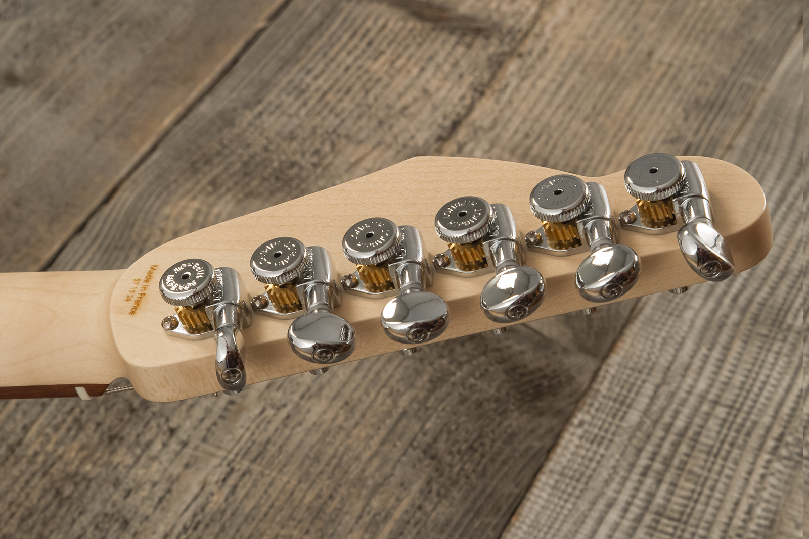 Marceau Guitars Deferlante Standard 2s Trem Pf #s71524 - Copper - Guitarra electrica retro rock - Variation 10