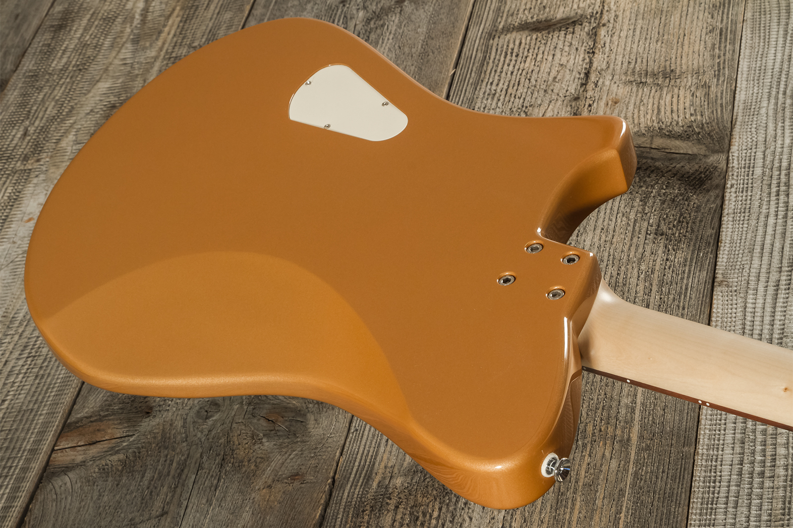 Marceau Guitars Deferlante Standard 2s Trem Pf #s71524 - Copper - Guitarra electrica retro rock - Variation 6