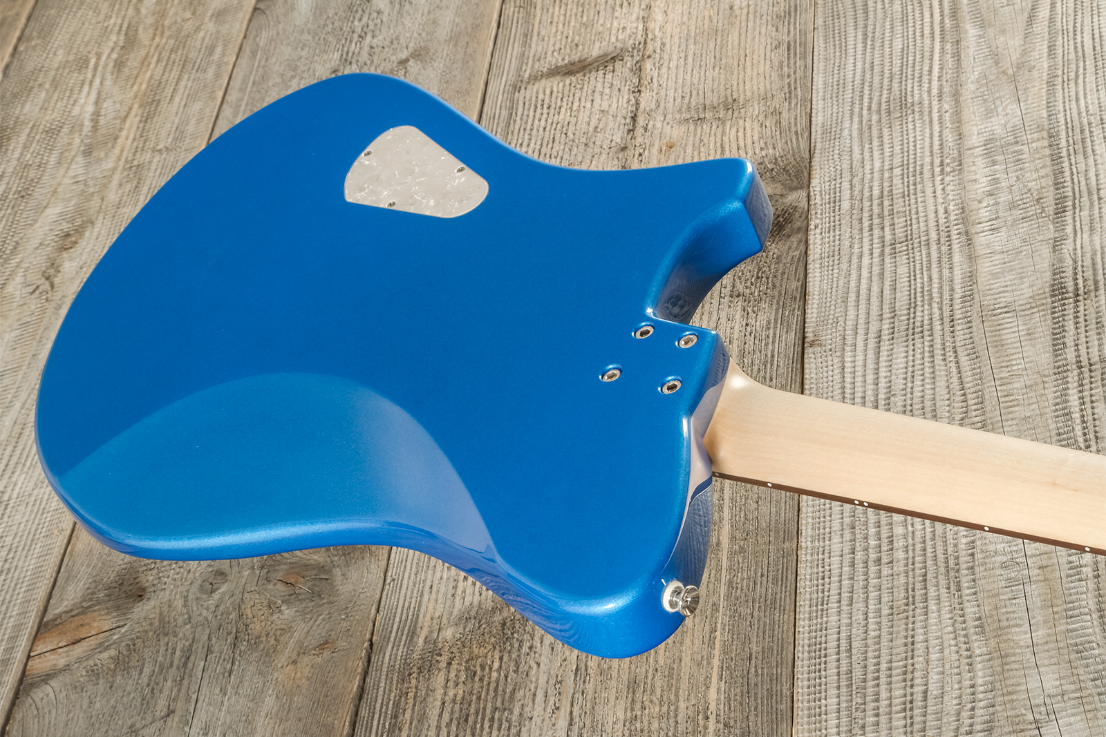 Marceau Guitars Deferlante Standard 2s Trem Pf #s71624 - Lake Placid Blue - Guitarra electrica retro rock - Variation 7