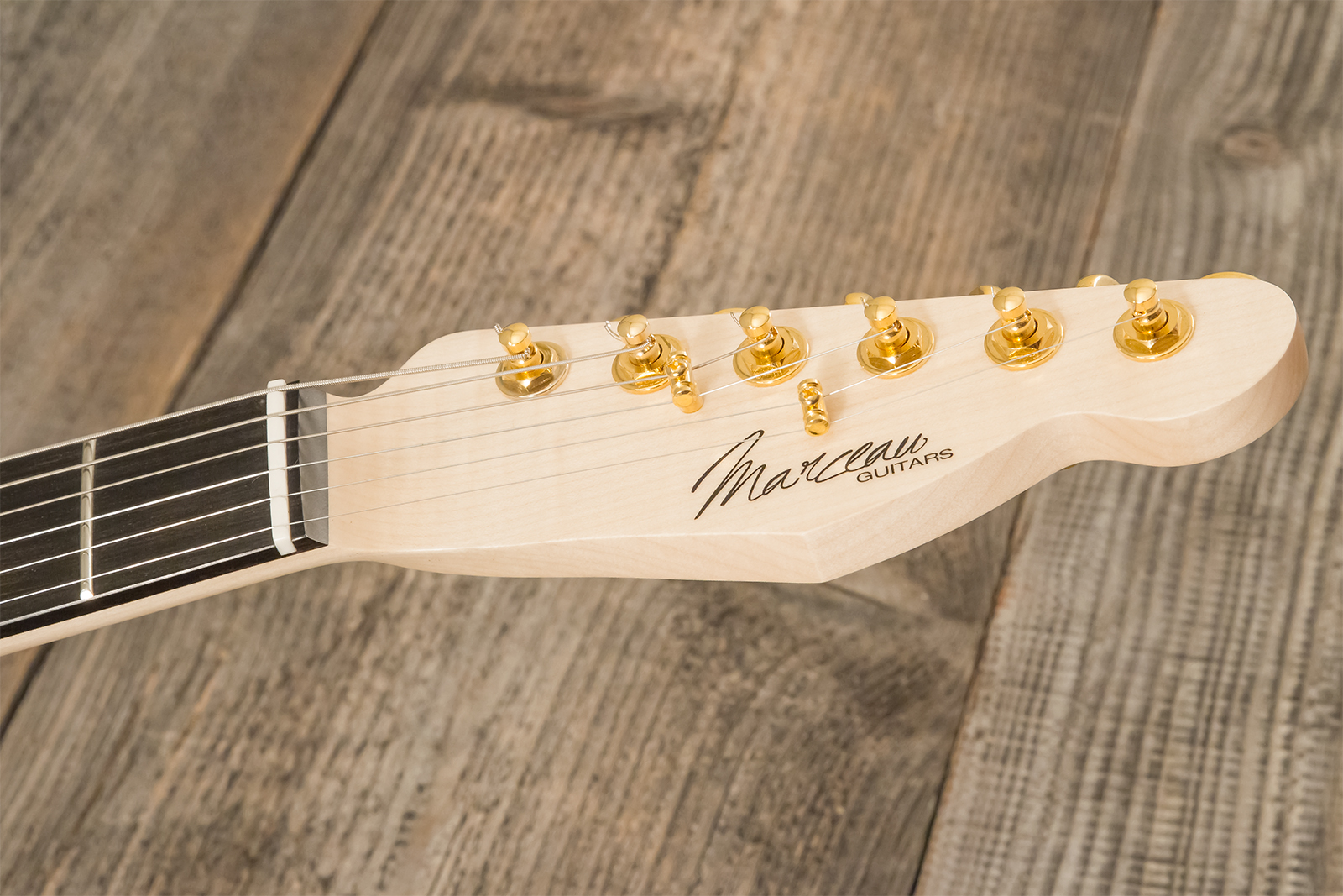 Marceau Guitars Elegante Custom Traditional Sh Ht Mn #t316024 - Black - Guitarra eléctrica con forma de tel - Variation 9