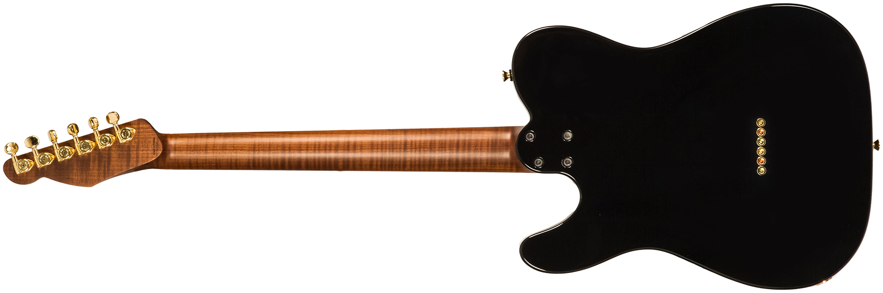 Marceau Guitars Elegante Traditional 2s Ht Mn #t315924 - Black - Guitarra eléctrica con forma de tel - Variation 1