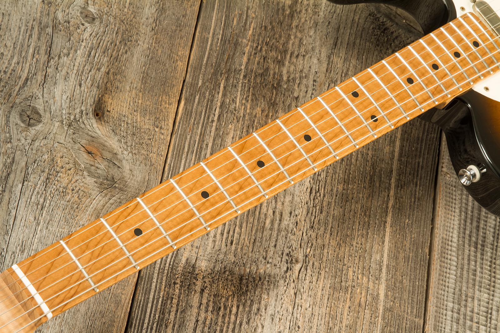 Marceau Guitars Elegante Traditional 2s Ht Mn #t316224 - Soft Relic 3 Tons Burst - Guitarra eléctrica con forma de tel - Variation 5