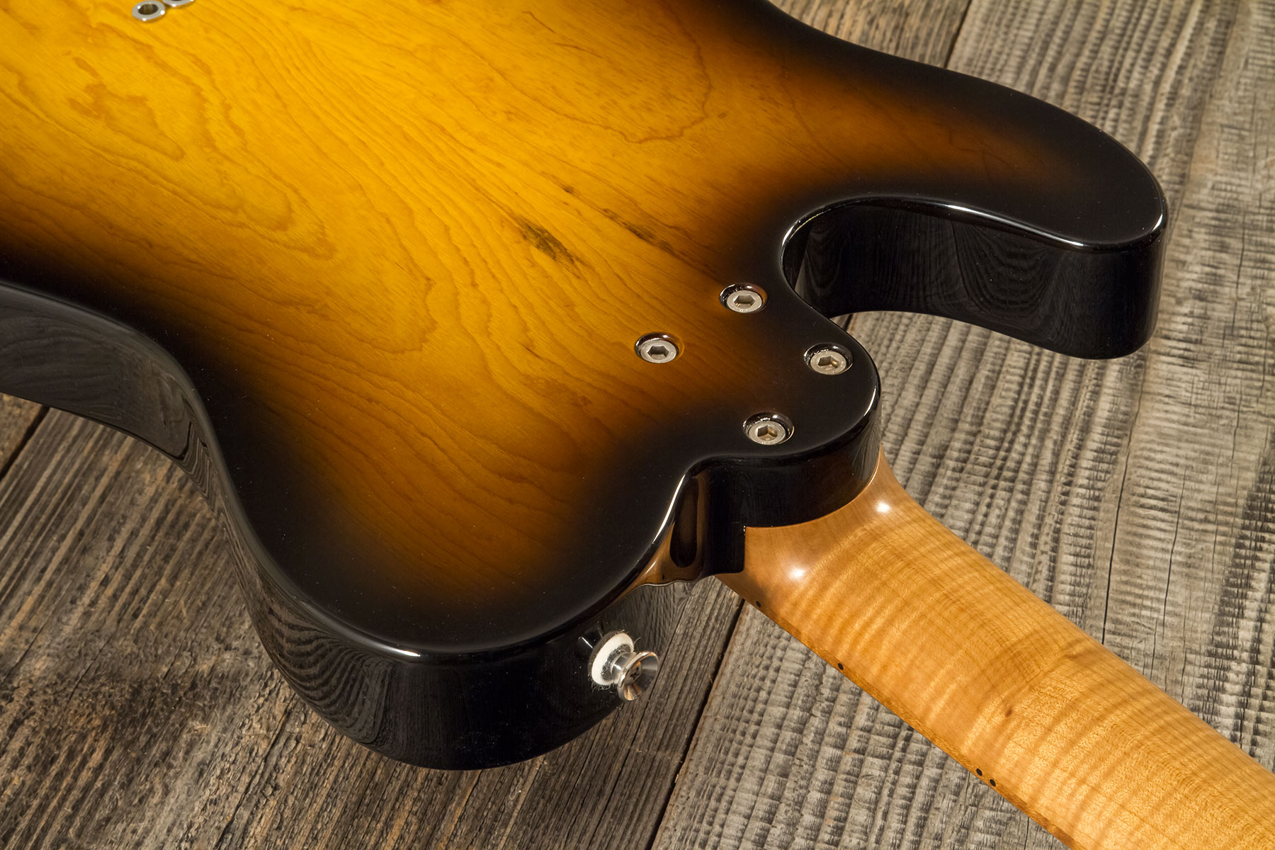 Marceau Guitars Elegante Traditional 2s Ht Mn #t316324 - Soft Relic 3 Tons Burst - Guitarra eléctrica con forma de tel - Variation 9
