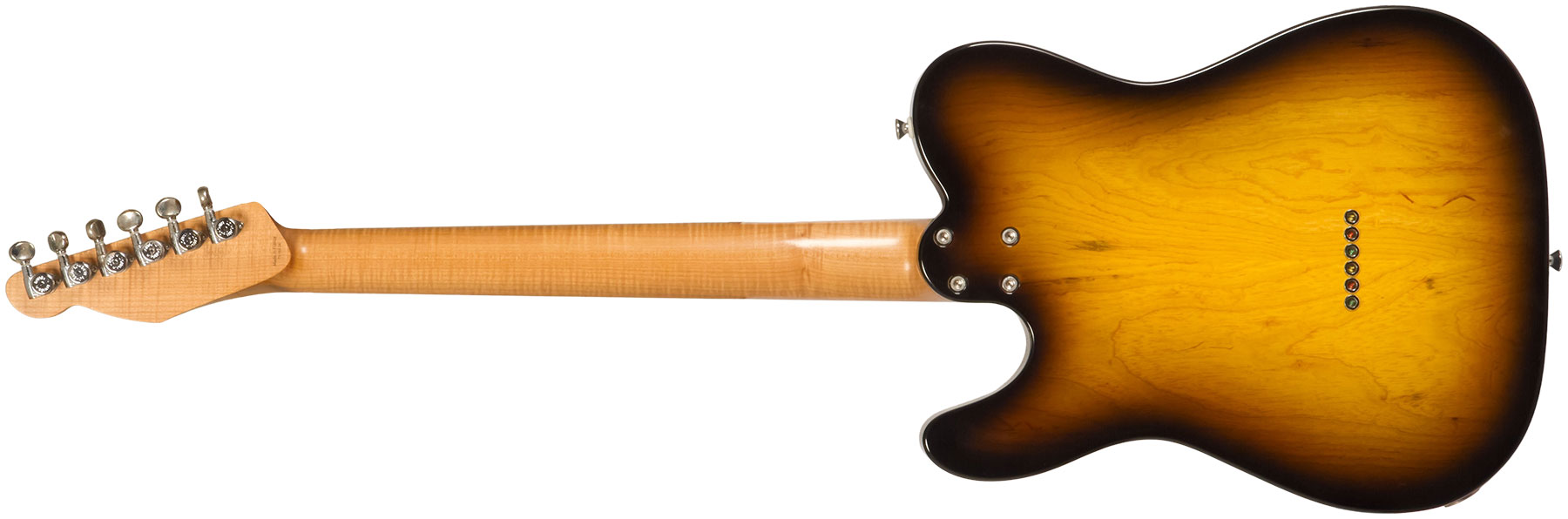 Marceau Guitars Elegante Traditional 2s Ht Mn #t316324 - Soft Relic 3 Tons Burst - Guitarra eléctrica con forma de tel - Variation 1