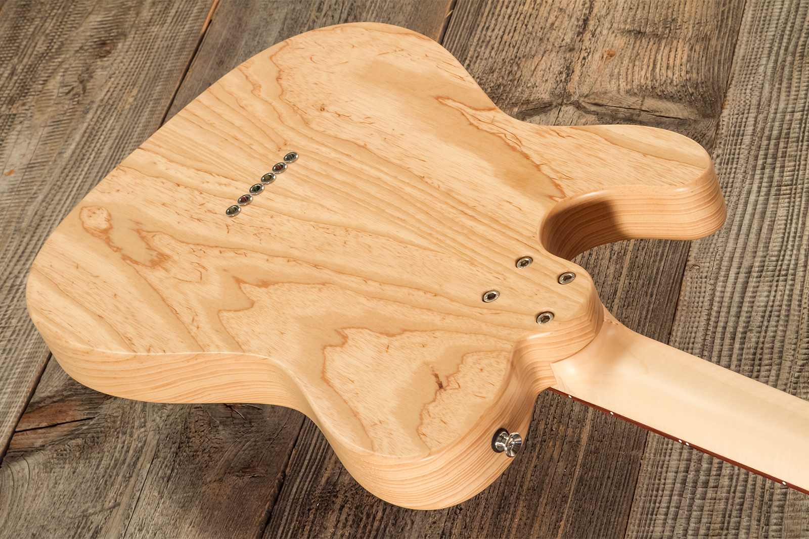 Marceau Guitars Elegante Traditional 2s Ht Pf #t316424 - Natural Satin - Guitarra eléctrica con forma de tel - Variation 6