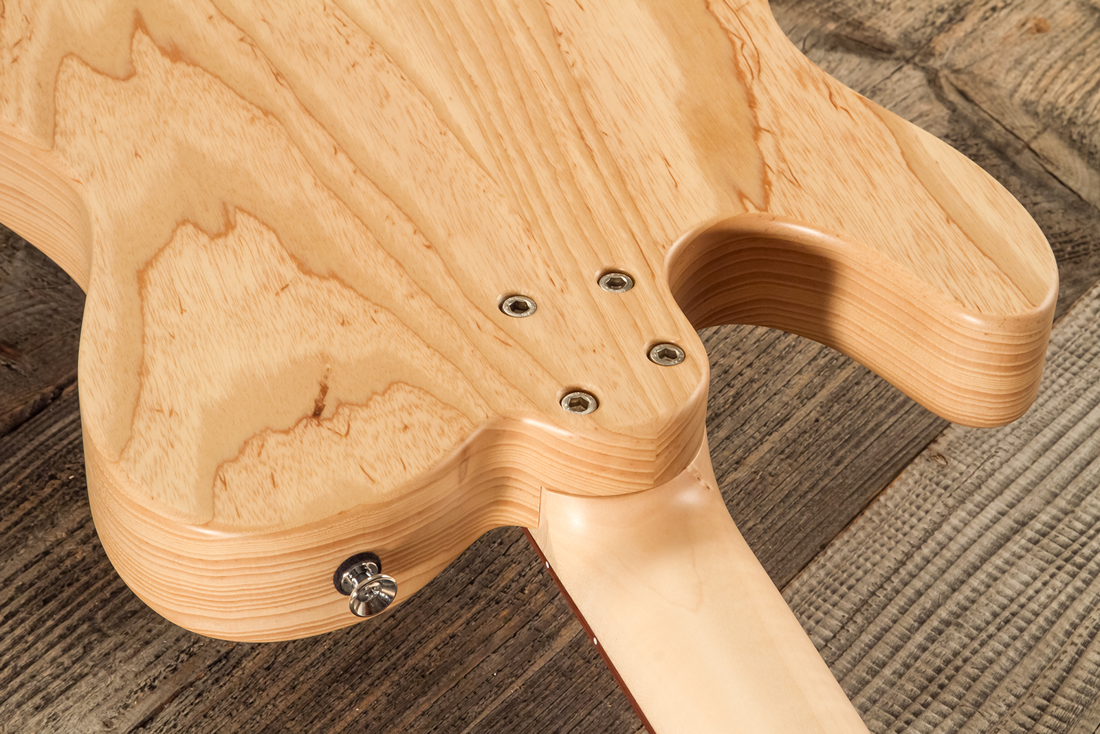 Marceau Guitars Elegante Traditional 2s Ht Pf #t316424 - Natural Satin - Guitarra eléctrica con forma de tel - Variation 7