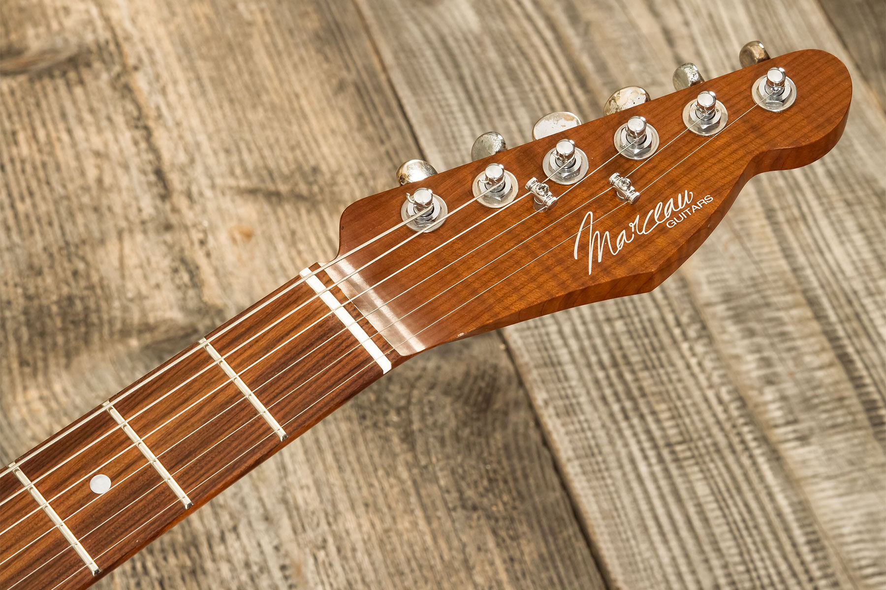 Marceau Guitars Elegante Traditional 2s Ht Pf #t316524 - Soft Relic 3 Tons Burst - Guitarra eléctrica con forma de tel - Variation 9