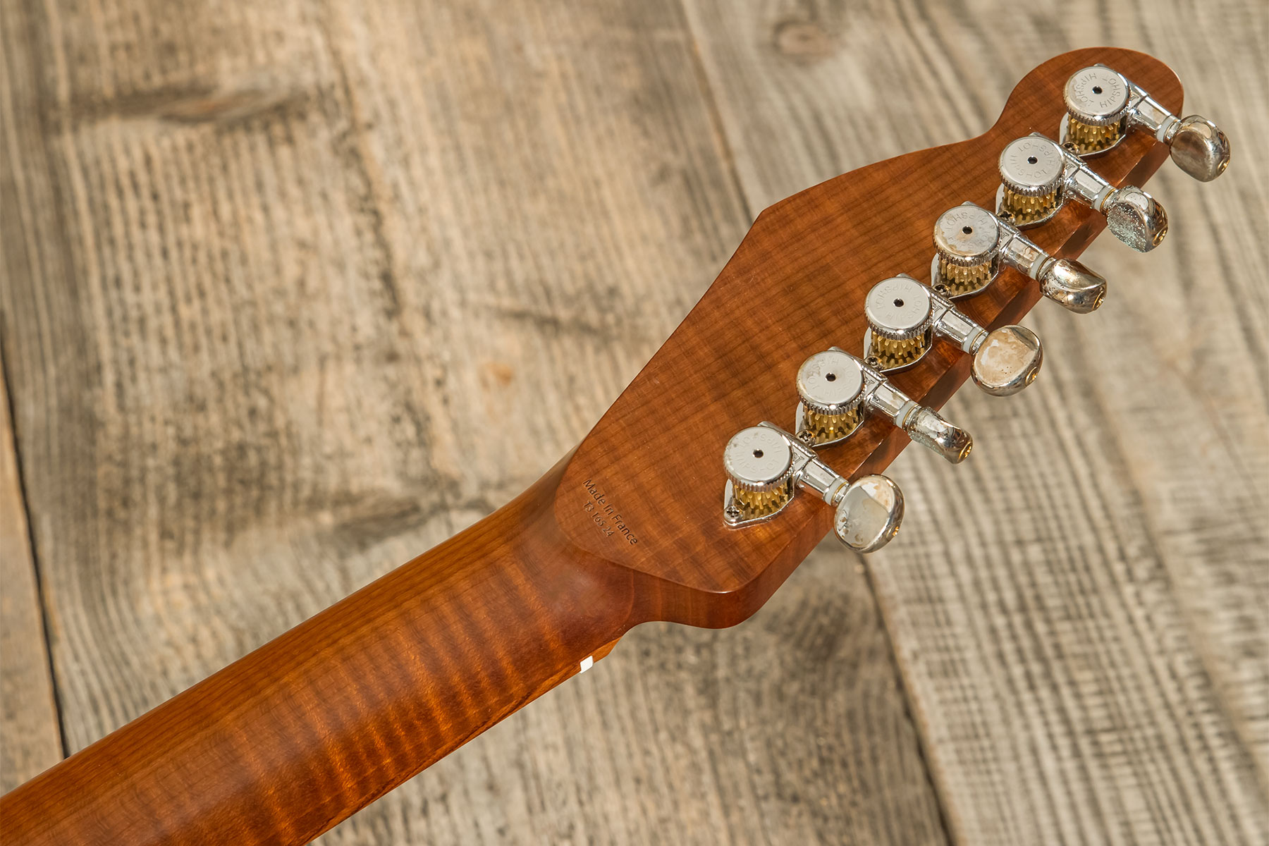 Marceau Guitars Elegante Traditional 2s Ht Pf #t316524 - Soft Relic 3 Tons Burst - Guitarra eléctrica con forma de tel - Variation 10