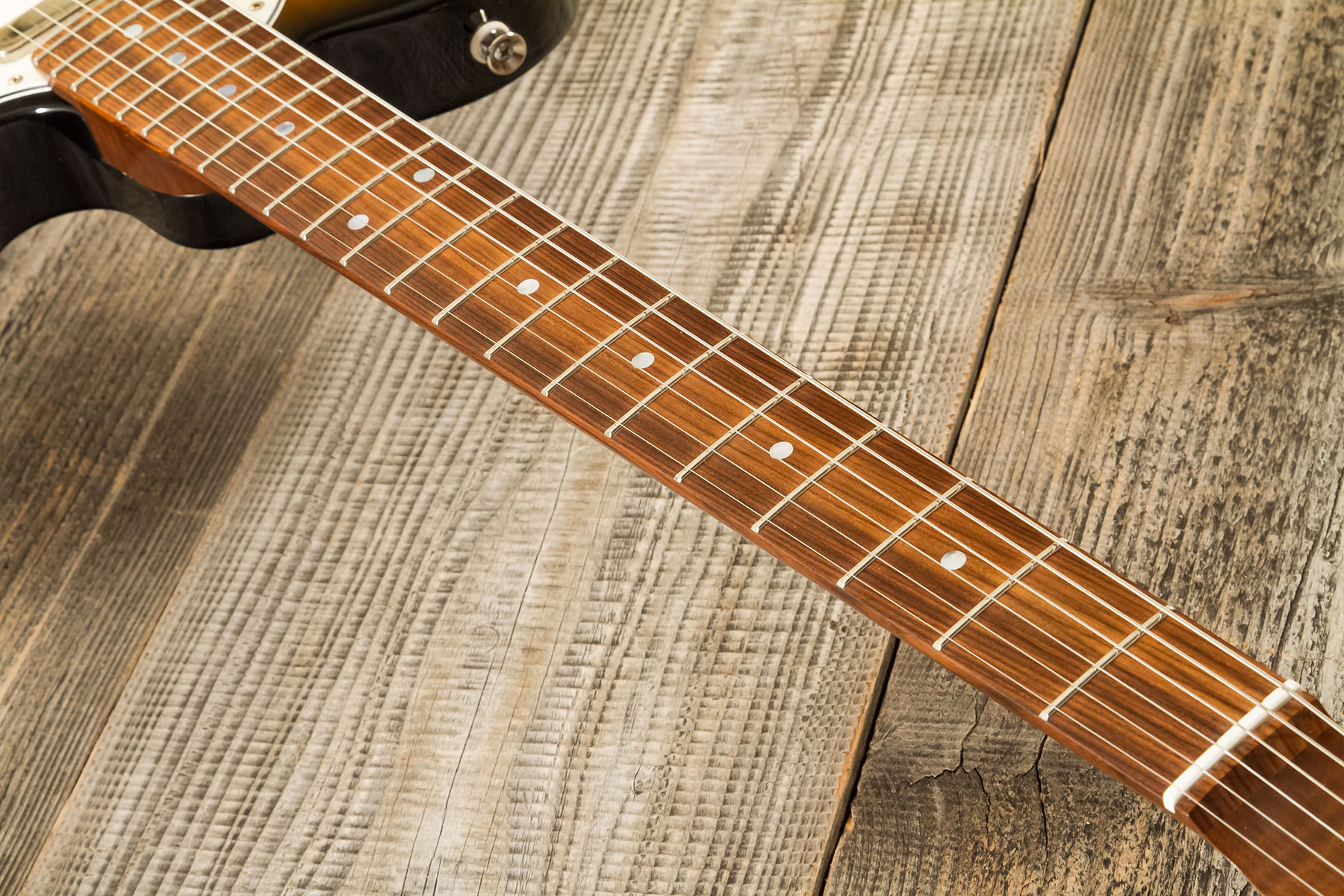 Marceau Guitars Elegante Traditional 2s Ht Pf #t316524 - Soft Relic 3 Tons Burst - Guitarra eléctrica con forma de tel - Variation 5