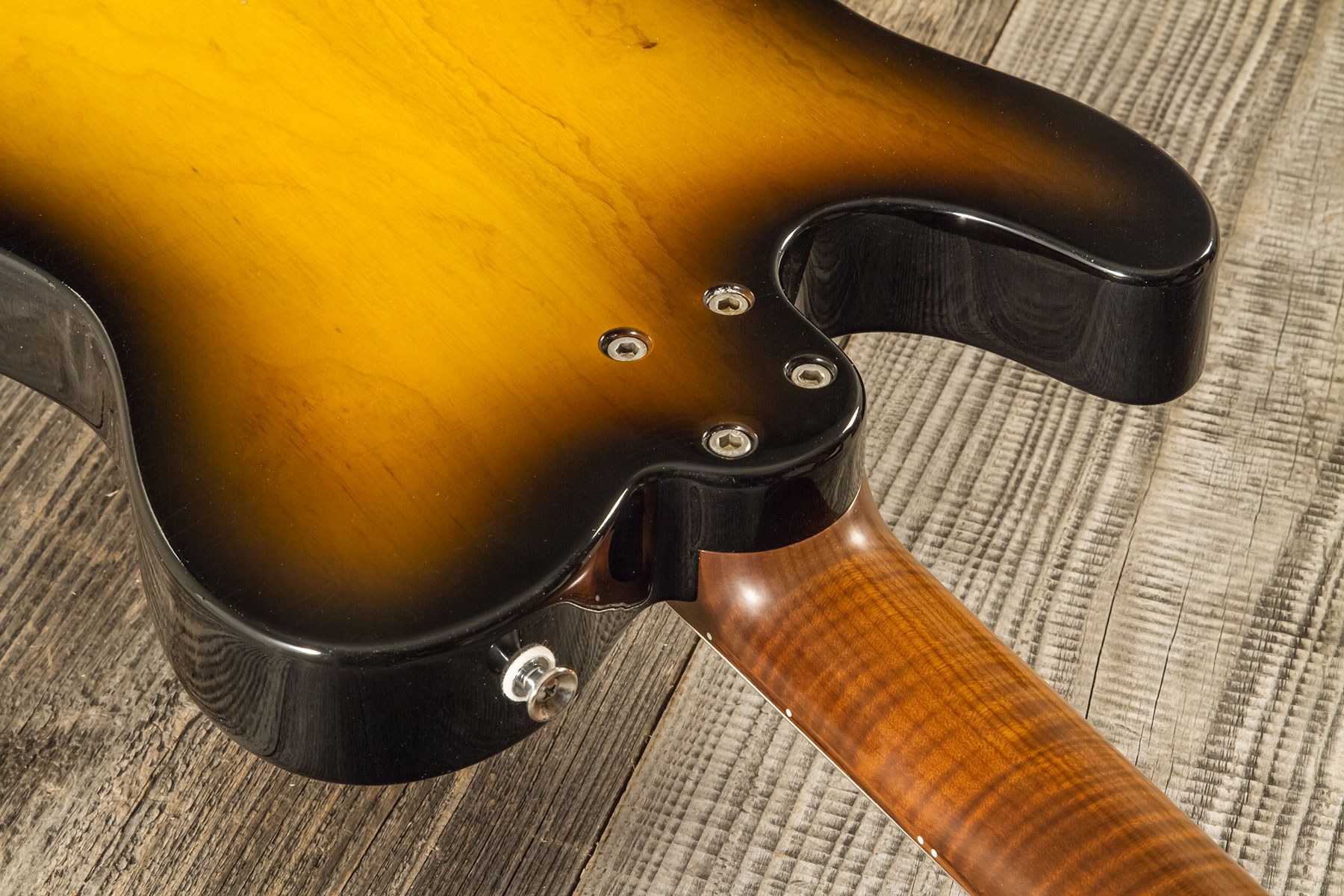 Marceau Guitars Elegante Traditional 2s Ht Pf #t316524 - Soft Relic 3 Tons Burst - Guitarra eléctrica con forma de tel - Variation 7