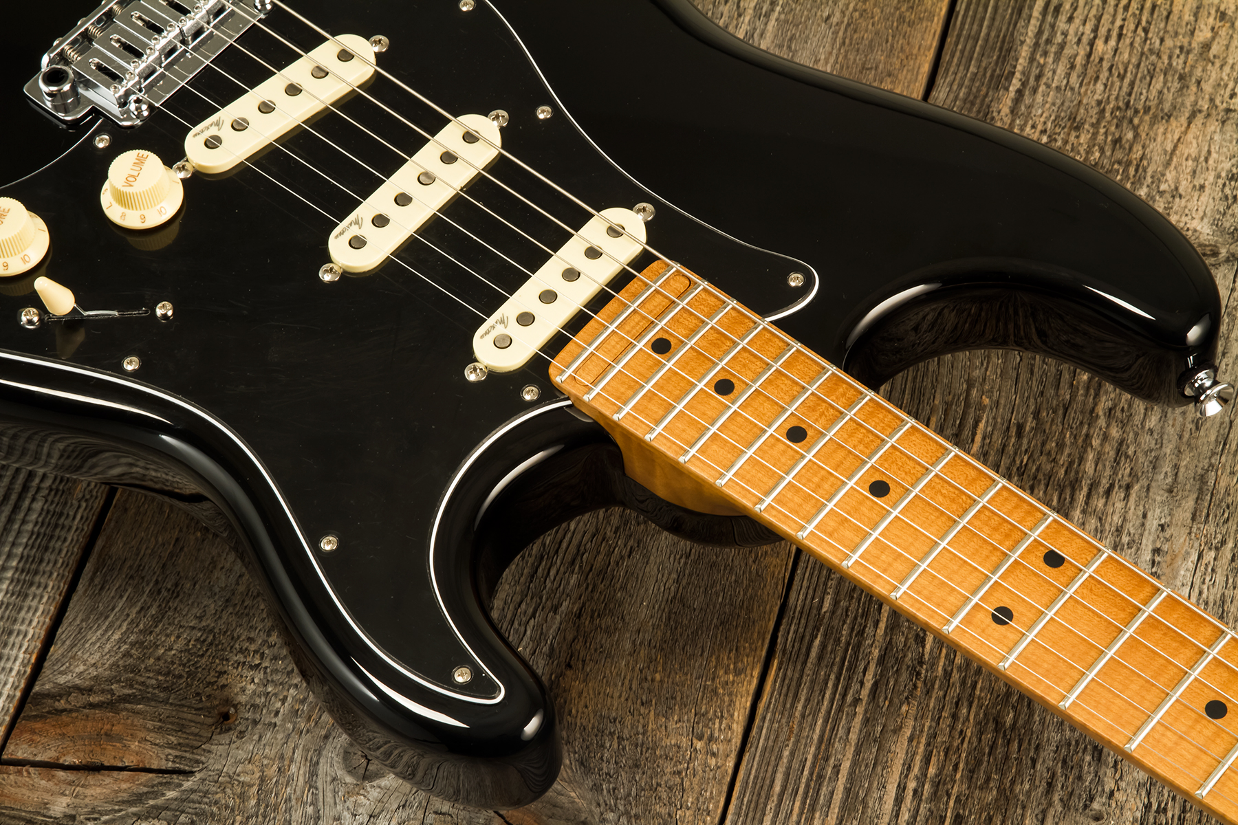 Marceau Guitars Experience Traditional 3s Trem Mn #t226824 - Black - Guitarra eléctrica con forma de str. - Variation 4