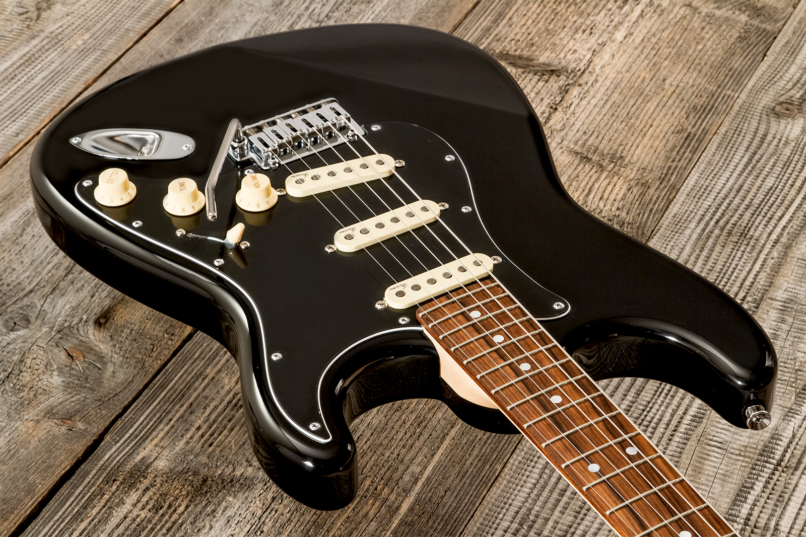 Marceau Guitars Experience Traditional 3s Trem Pf #t226724 - Black - Guitarra eléctrica con forma de str. - Variation 2