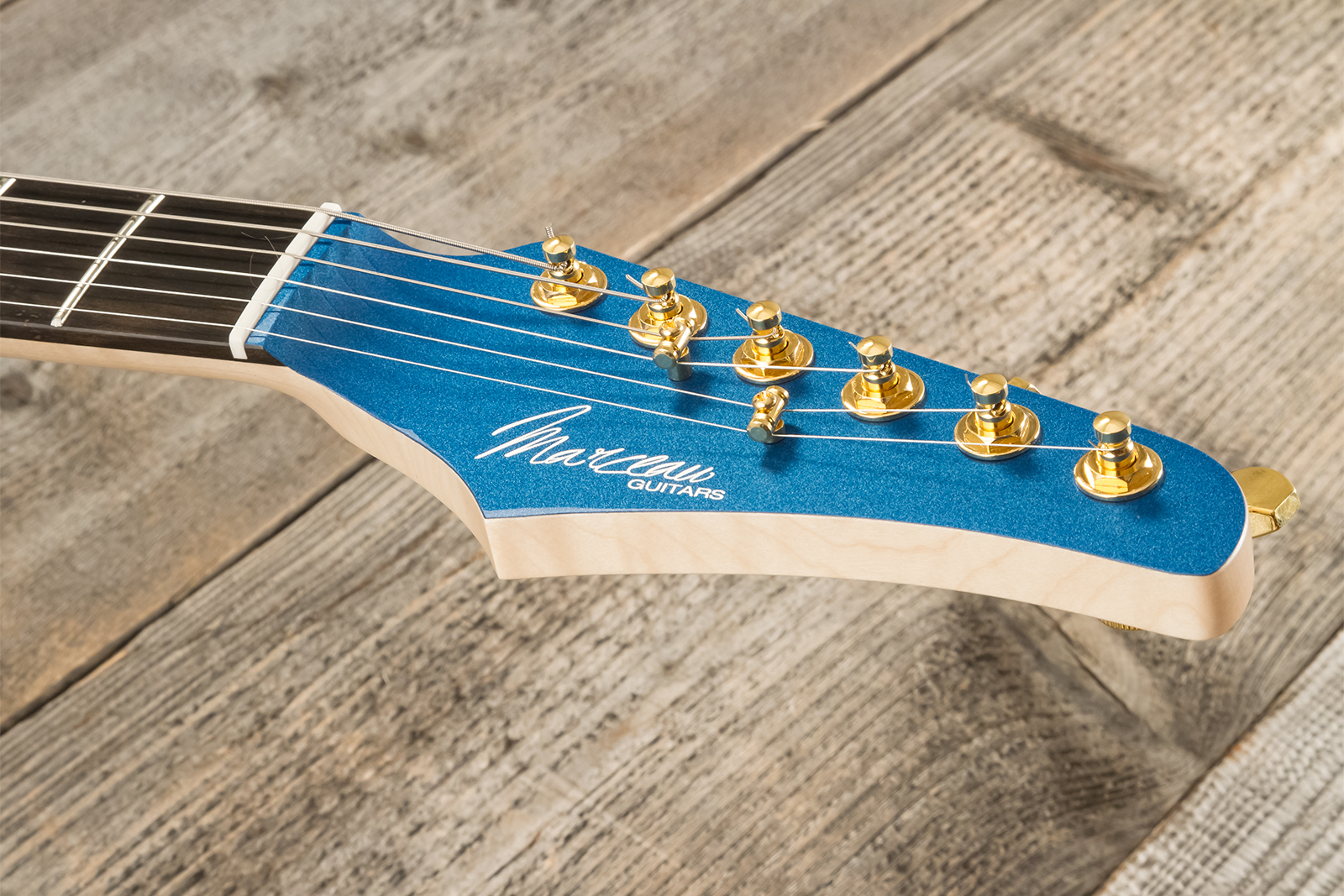 Marceau Guitars Experience Traditional Hss Trem Eb #t226324 - Lake Placid Blue - Guitarra eléctrica con forma de str. - Variation 10
