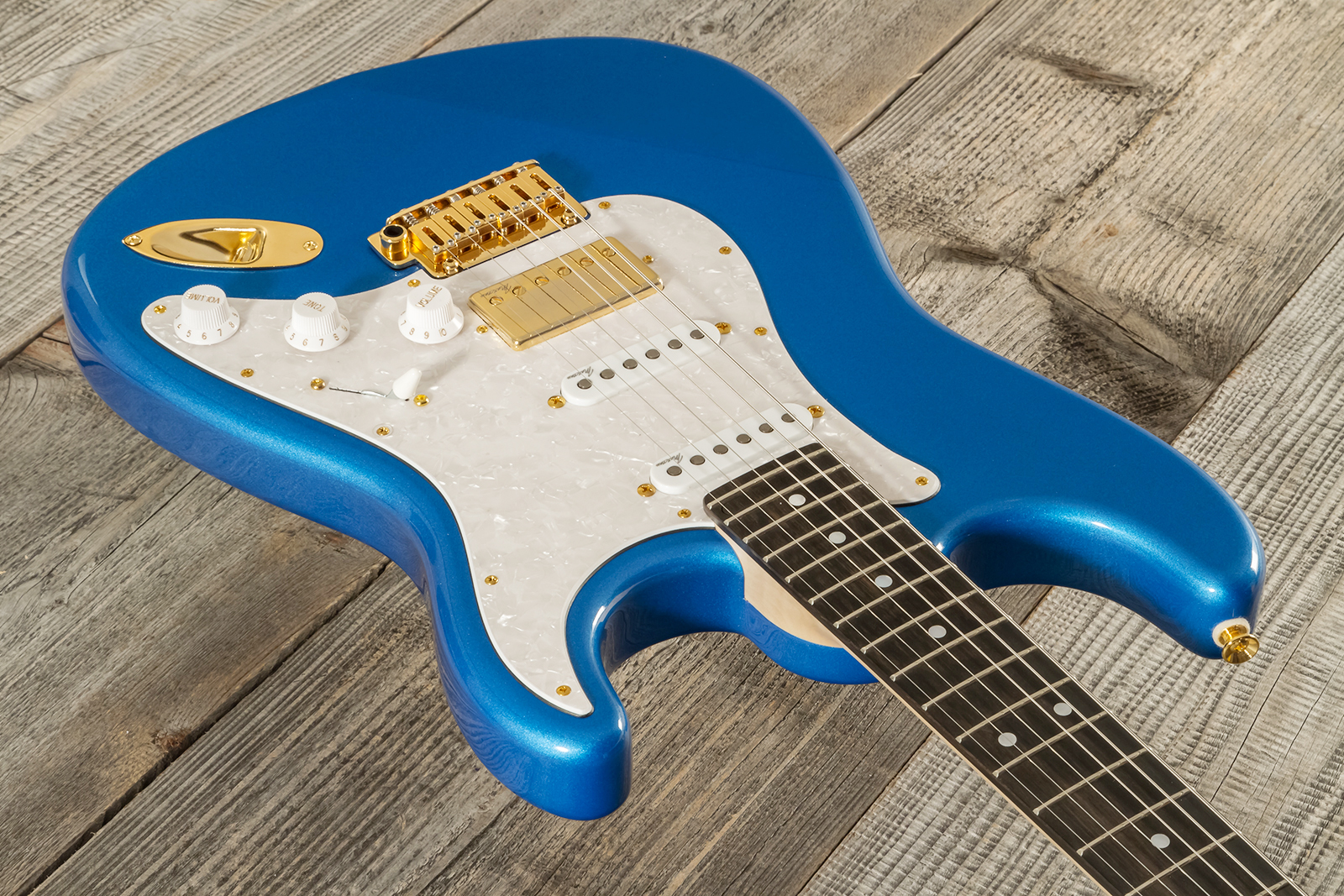 Marceau Guitars Experience Traditional Hss Trem Eb #t226324 - Lake Placid Blue - Guitarra eléctrica con forma de str. - Variation 2