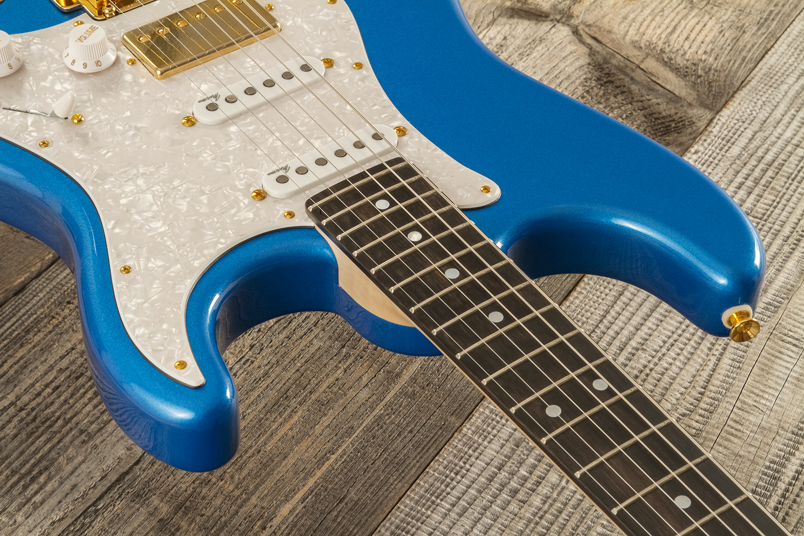 Marceau Guitars Experience Traditional Hss Trem Eb #t226324 - Lake Placid Blue - Guitarra eléctrica con forma de str. - Variation 4