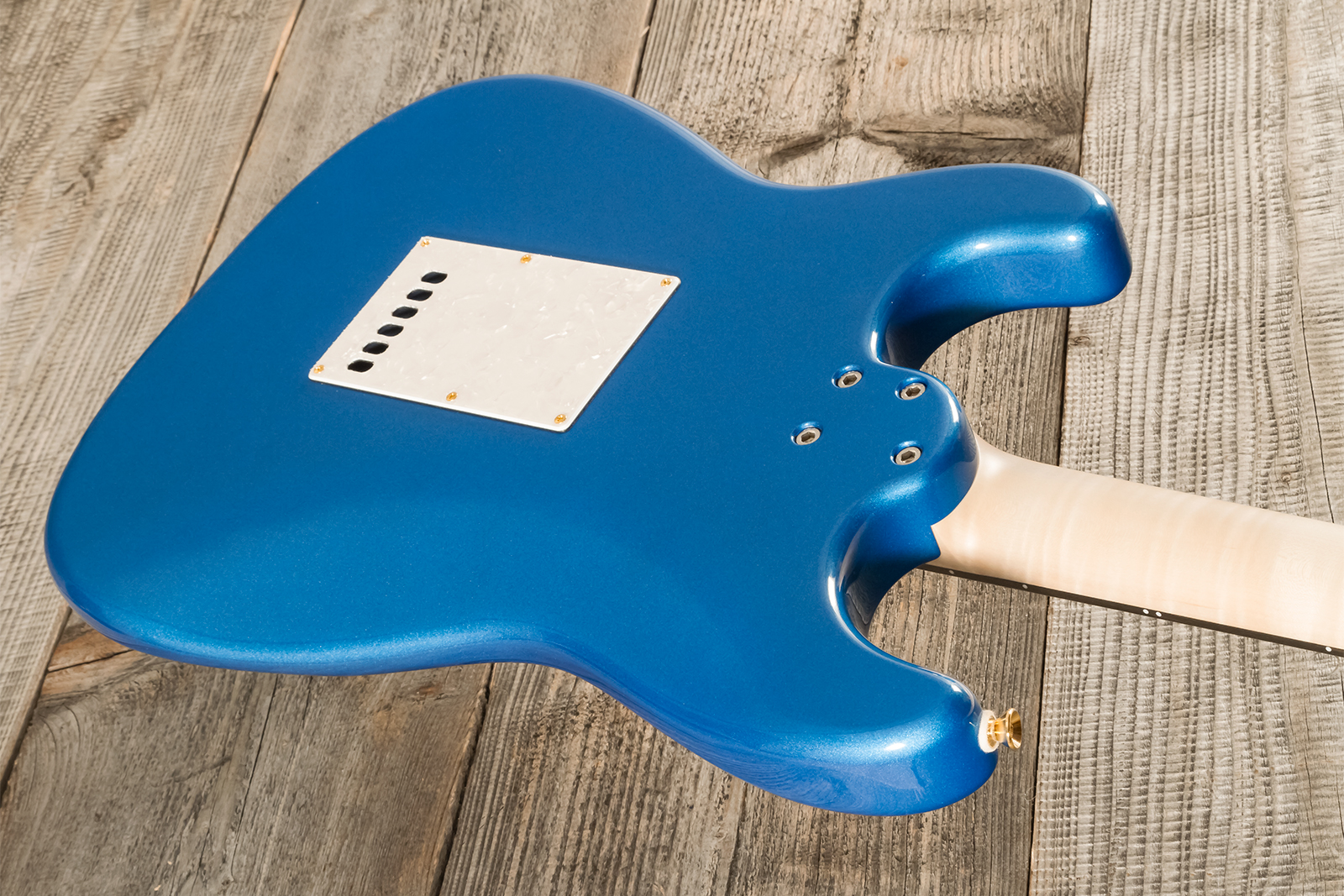 Marceau Guitars Experience Traditional Hss Trem Eb #t226324 - Lake Placid Blue - Guitarra eléctrica con forma de str. - Variation 6