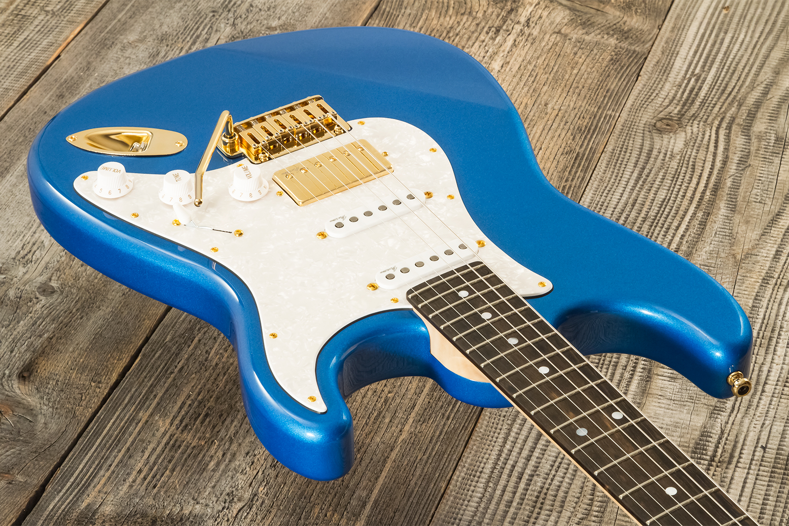 Marceau Guitars Experience Traditional Hss Trem Eb #t226424 - Lake Placid Blue - Guitarra eléctrica con forma de str. - Variation 2