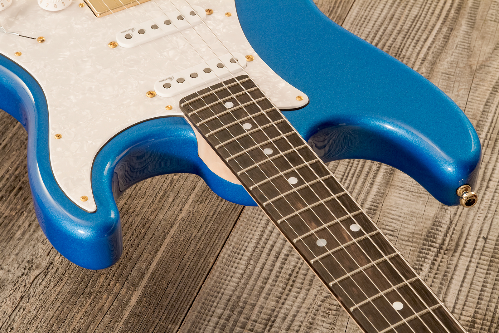 Marceau Guitars Experience Traditional Hss Trem Eb #t226424 - Lake Placid Blue - Guitarra eléctrica con forma de str. - Variation 4