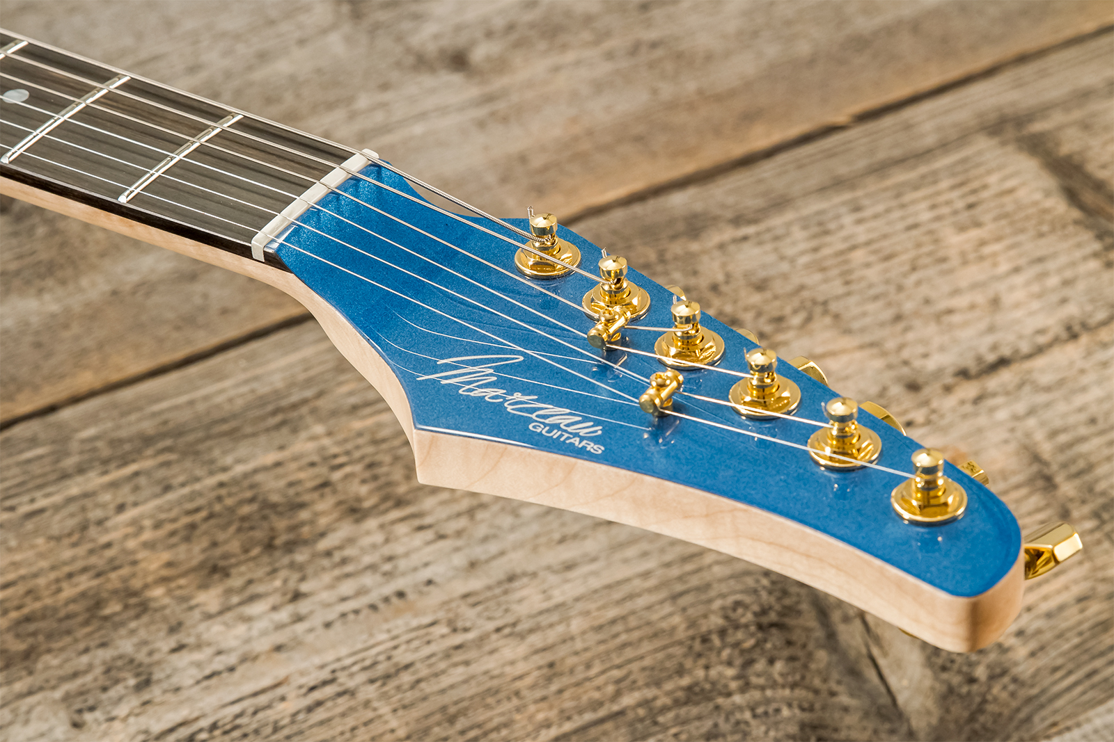 Marceau Guitars Experience Traditional Hss Trem Eb #t226424 - Lake Placid Blue - Guitarra eléctrica con forma de str. - Variation 6