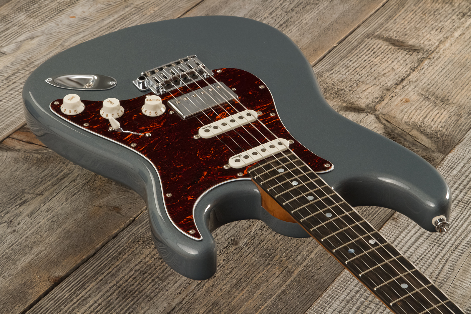 Marceau Guitars Experience Traditional Hss Trem Eb #t226524 - Charcoal - Guitarra eléctrica con forma de str. - Variation 2