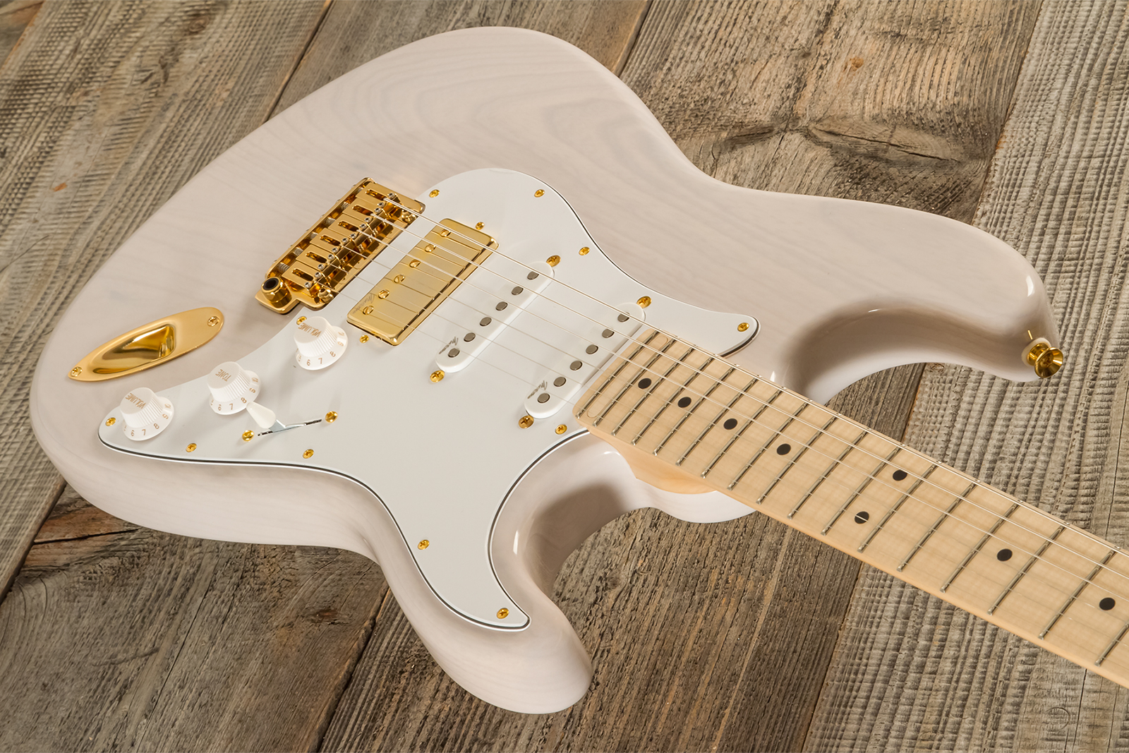 Marceau Guitars Experience Traditional Hss Trem Mn #t227124 - White Blonde - Guitarra eléctrica con forma de str. - Variation 2