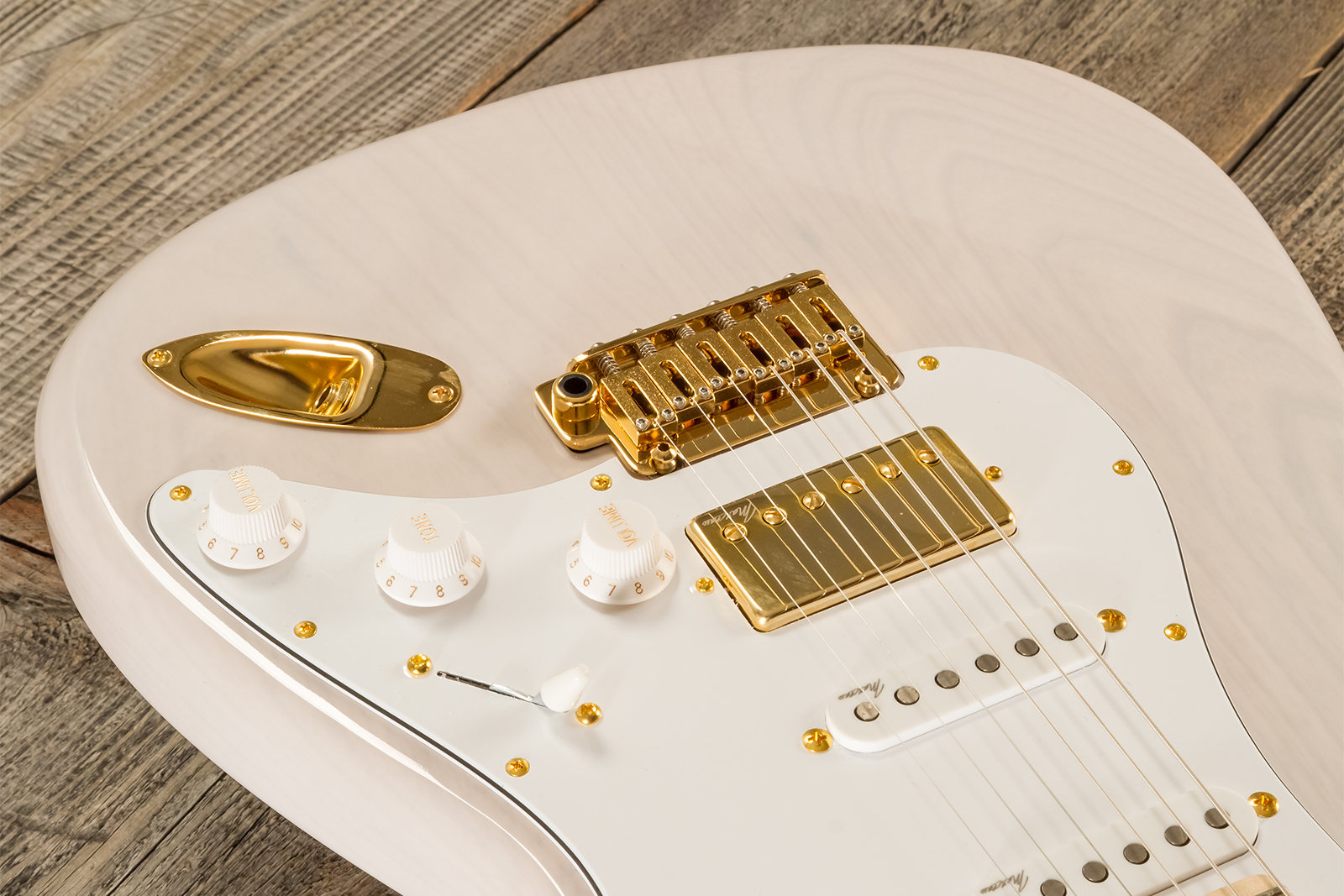 Marceau Guitars Experience Traditional Hss Trem Mn #t227124 - White Blonde - Guitarra eléctrica con forma de str. - Variation 3