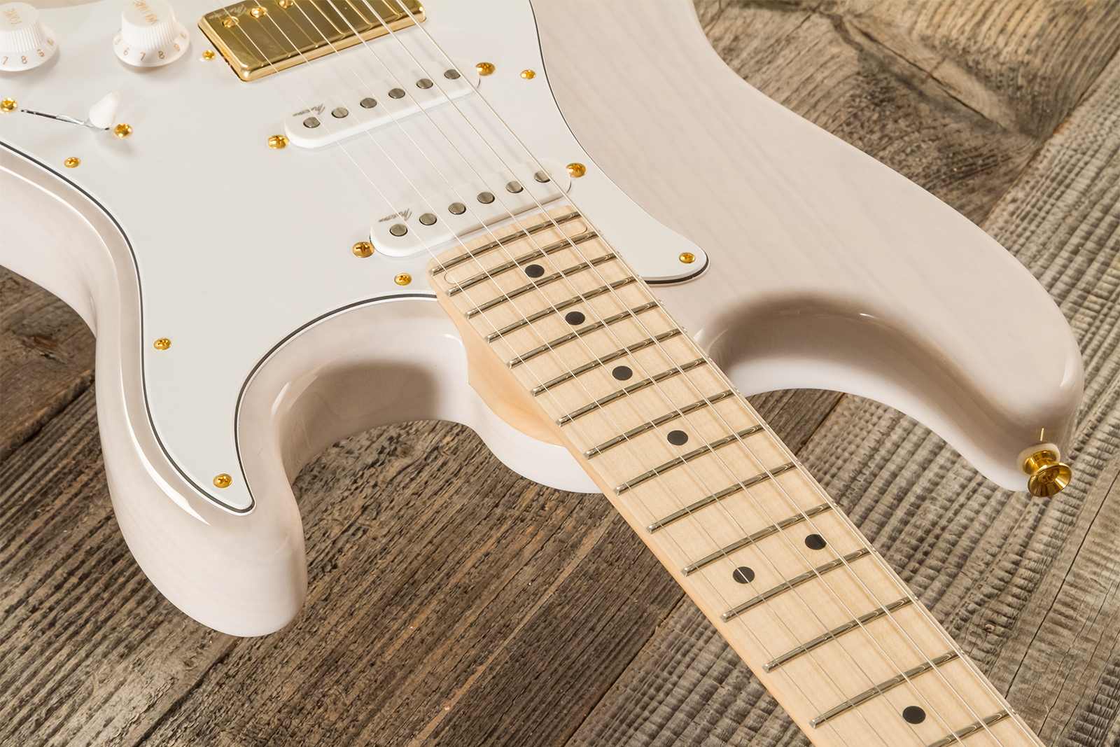 Marceau Guitars Experience Traditional Hss Trem Mn #t227124 - White Blonde - Guitarra eléctrica con forma de str. - Variation 4