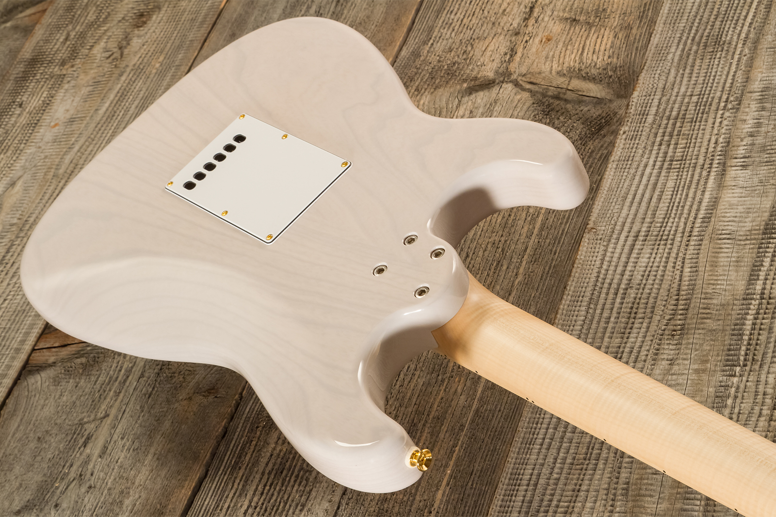 Marceau Guitars Experience Traditional Hss Trem Mn #t227124 - White Blonde - Guitarra eléctrica con forma de str. - Variation 6