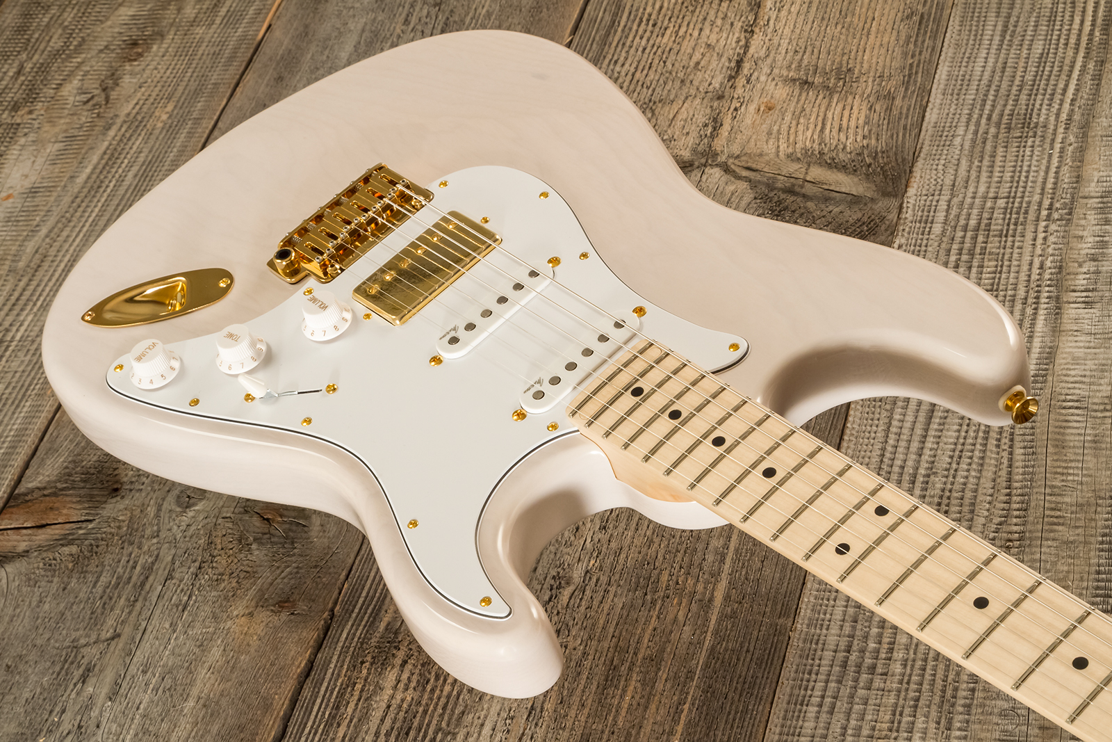 Marceau Guitars Experience Traditional Hss Trem Mn #t227224 - White Blonde - Guitarra eléctrica con forma de str. - Variation 2