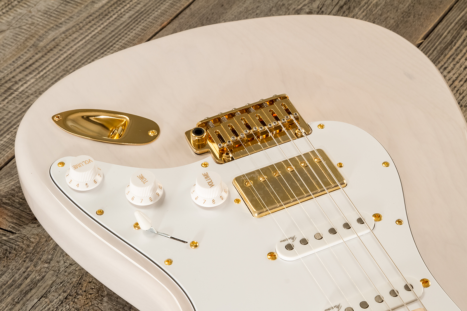 Marceau Guitars Experience Traditional Hss Trem Mn #t227224 - White Blonde - Guitarra eléctrica con forma de str. - Variation 3