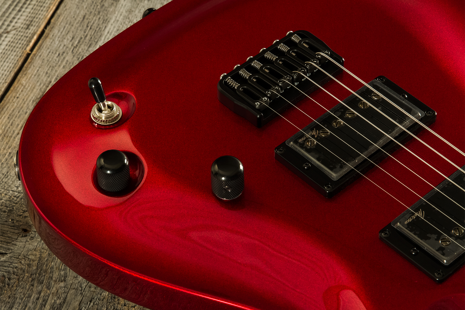 Marceau Guitars Redoutable Standard 2h Ht Ric #s43724 - Candy Apple Red - Guitarra electrica metalica - Variation 3