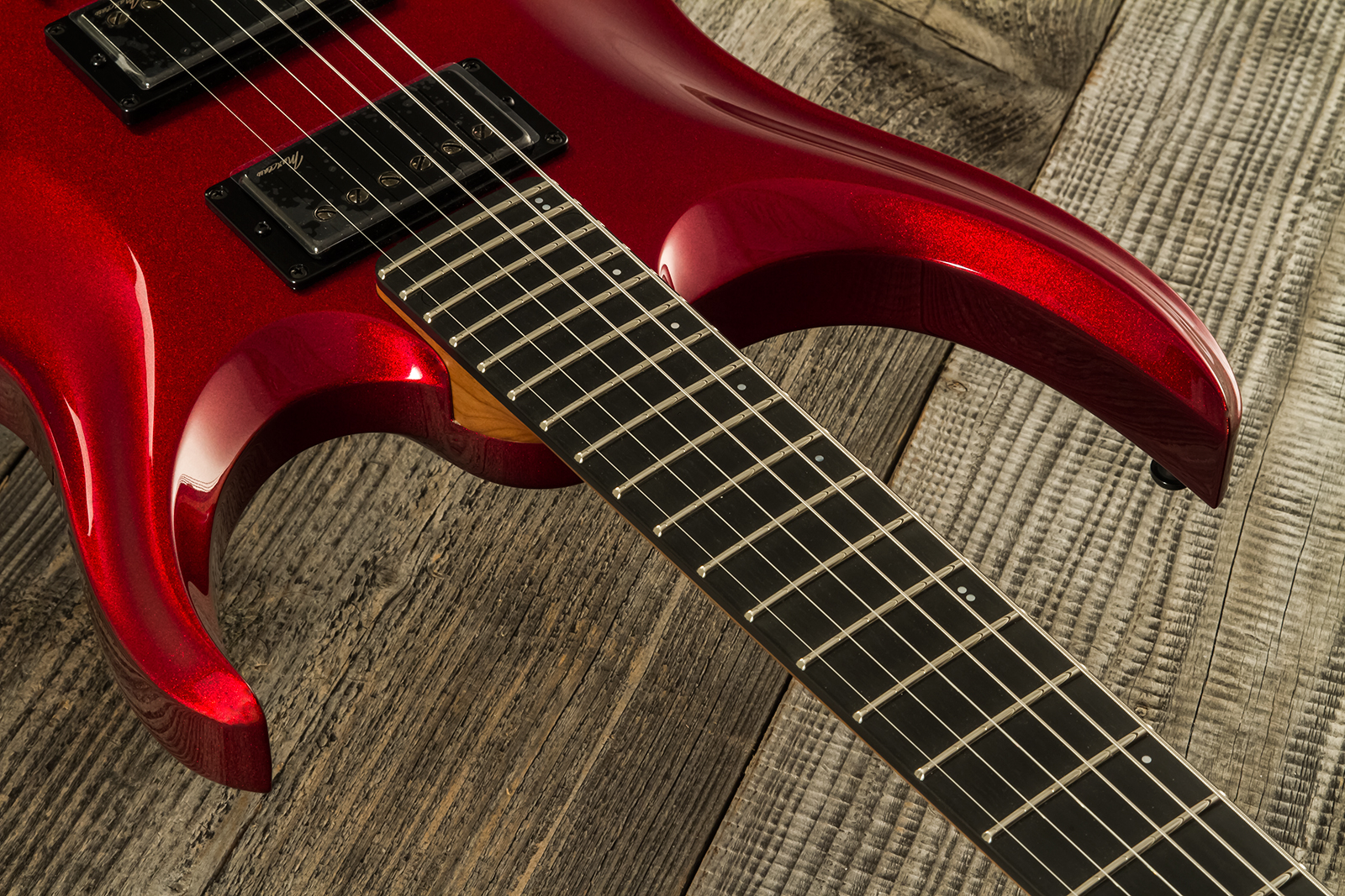 Marceau Guitars Redoutable Standard 2h Ht Ric #s43724 - Candy Apple Red - Guitarra electrica metalica - Variation 4