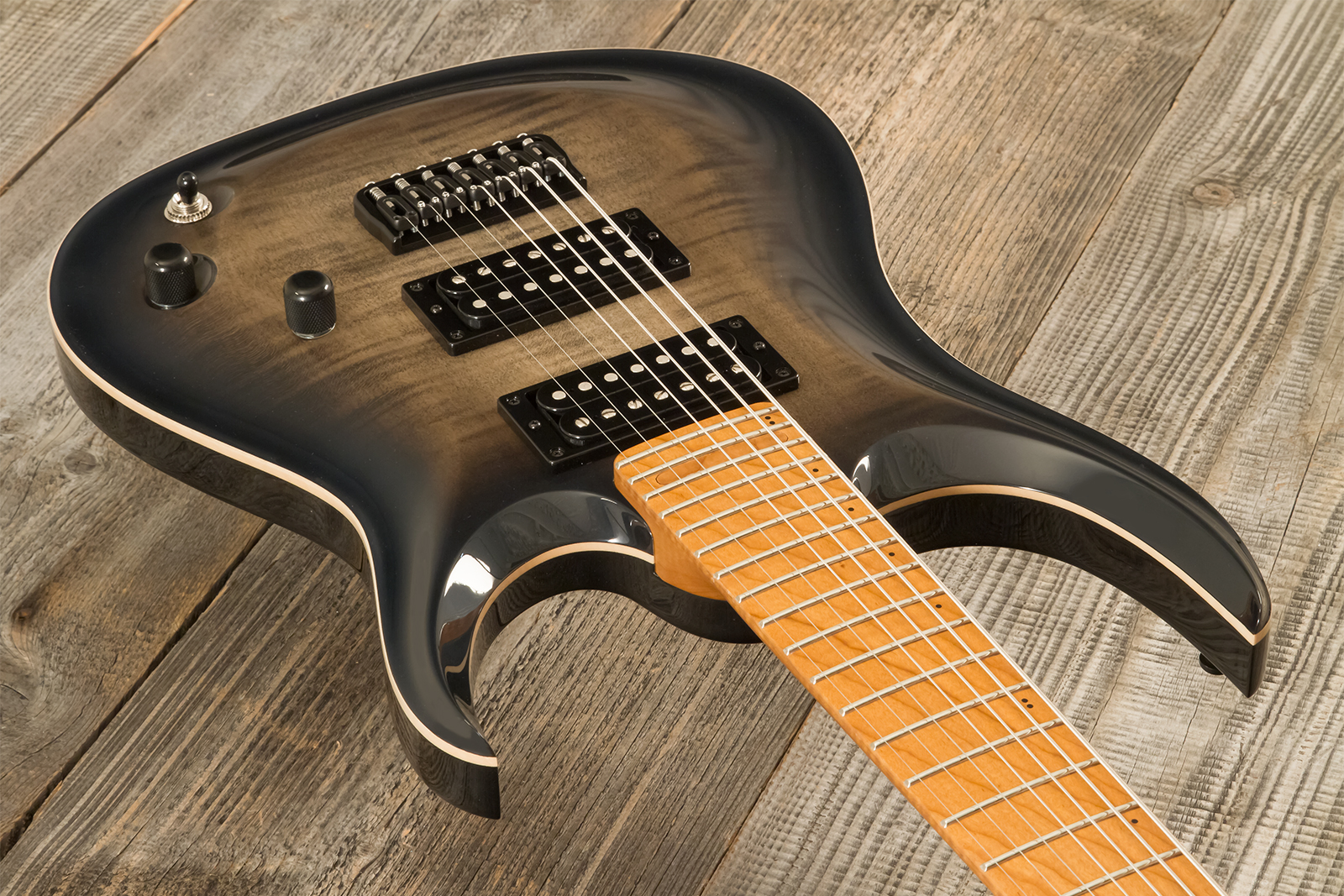 Marceau Guitars Redoutable Standard 7c 2h Ht Ric #s43824 - Burst - Guitarra electrica metalica - Variation 2