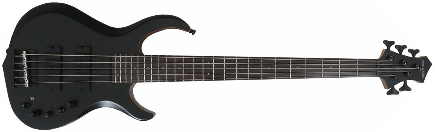 Marcus Miller M2 5st Bks Active Rw - Black Satin - Bajo eléctrico de cuerpo sólido - Main picture