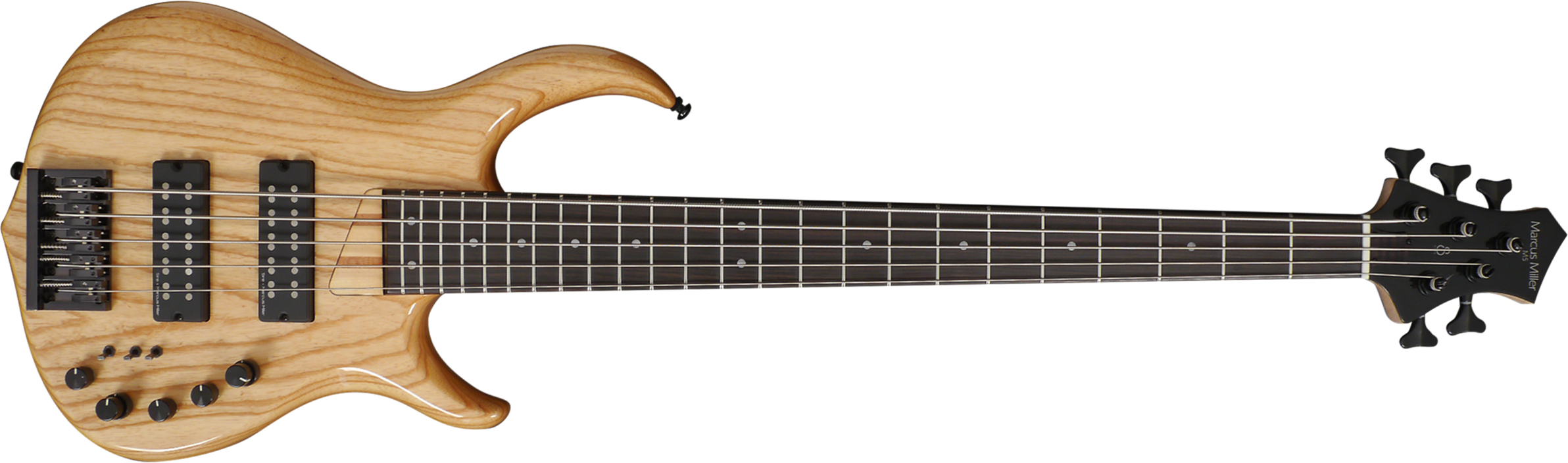 Marcus Miller M5 Swamp Ash 5st 5-cordes Active Eb - Natural - Bajo eléctrico de cuerpo sólido - Main picture