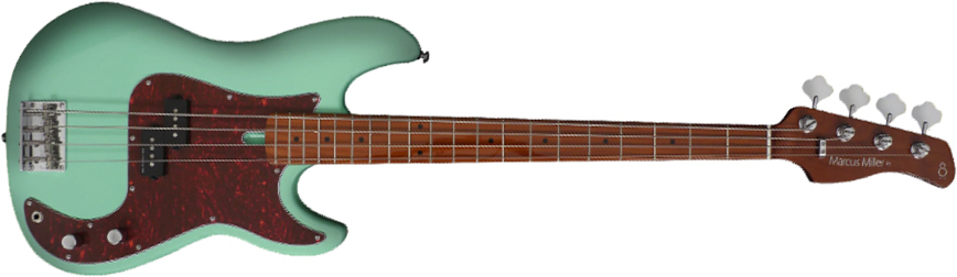 Marcus Miller P5 Alder 4st Fretless Mn - Mild Green - Bajo eléctrico de cuerpo sólido - Main picture