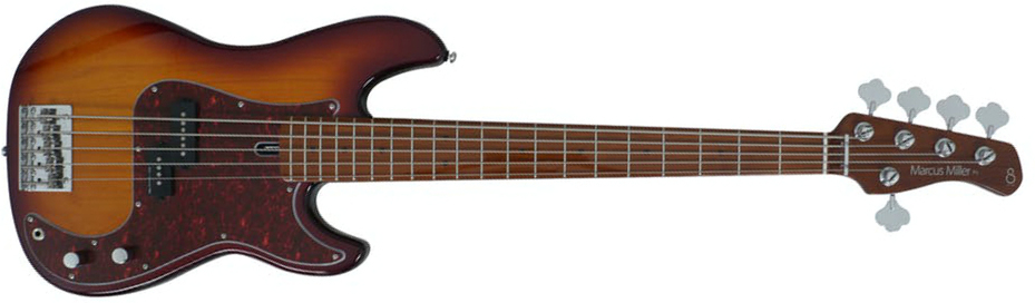 Marcus Miller P5 Alder 5st Mn - Tobacco Sunburst - Bajo eléctrico de cuerpo sólido - Main picture