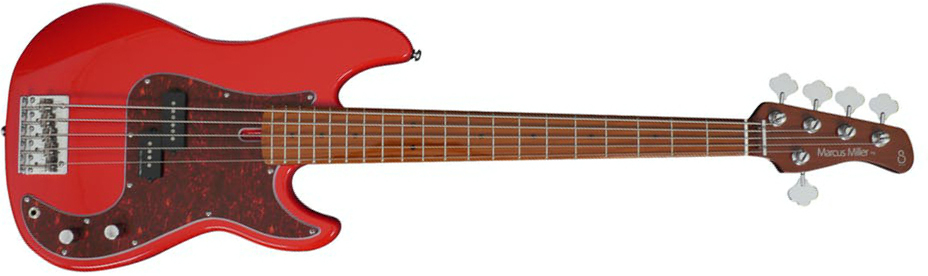 Marcus Miller P5 Alder 5st Mn - Dakota Red - Bajo eléctrico de cuerpo sólido - Main picture