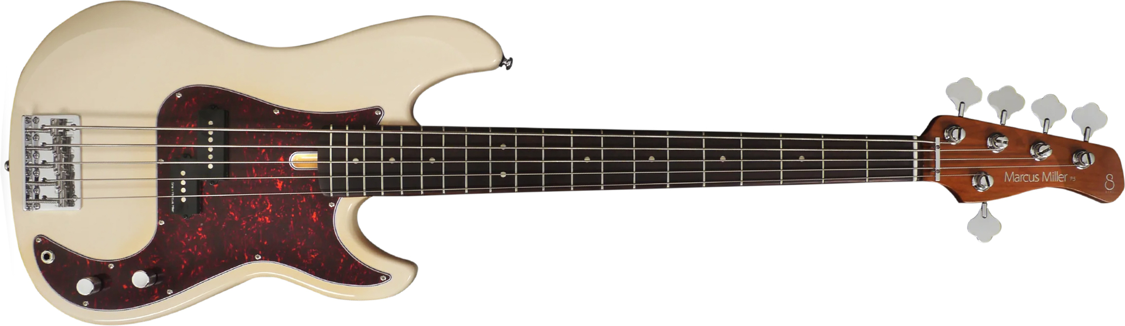 Marcus Miller P5r 5st 5c Rw - Vintage White - Bajo eléctrico de cuerpo sólido - Main picture