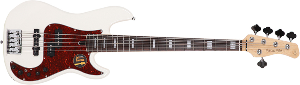 Marcus Miller P7 Alder 5st 2nd Generation 5c Active Eb Sans Housse - Antique White - Bajo eléctrico de cuerpo sólido - Main picture