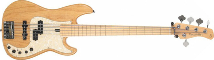 Marcus Miller P7 Swamp Ash Fretless 5st 2nd Generation 5c Active Mn Sans Housse - Natural - Bajo eléctrico de cuerpo sólido - Main picture