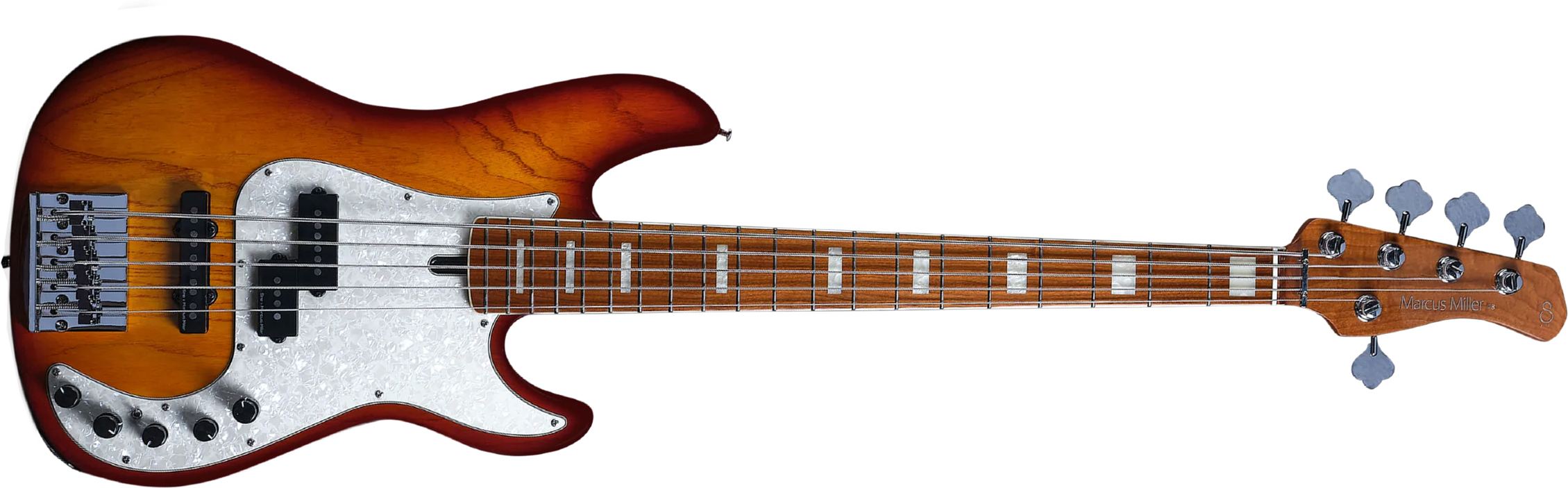 Marcus Miller P8 5st 5c Active Mn - Tobacco Sunburst - Bajo eléctrico de cuerpo sólido - Main picture