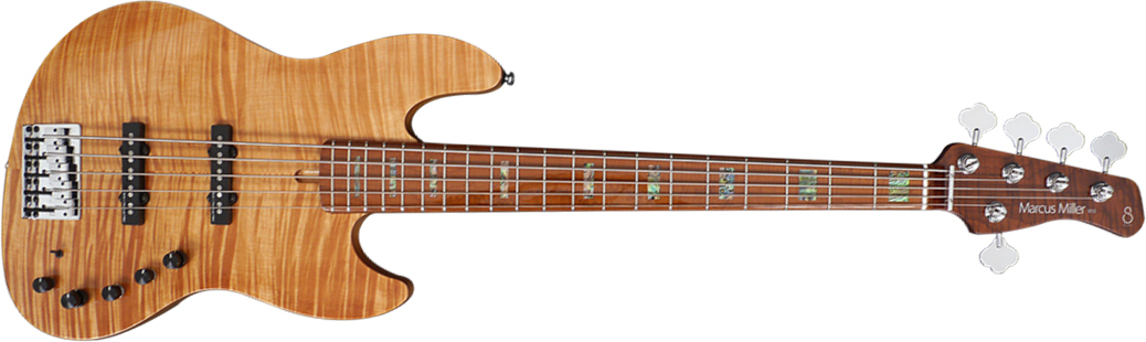 Marcus Miller V10 Swamp Ash 5st 2nd Generation Mn Sans Housse - Natural - Bajo eléctrico de cuerpo sólido - Main picture