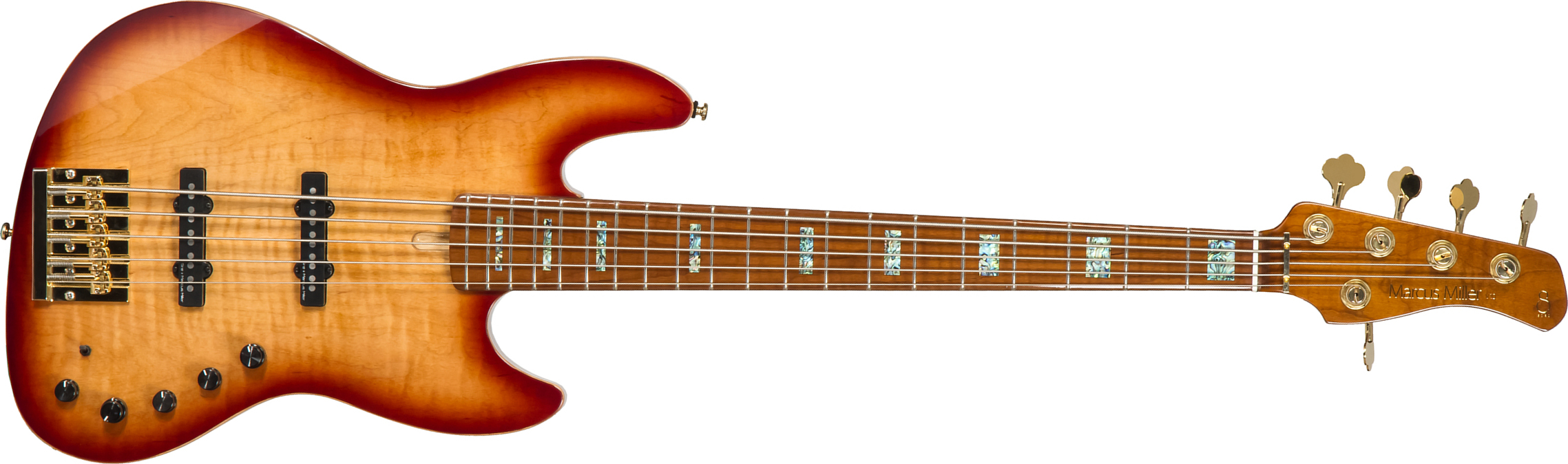 Marcus Miller V10dx 5st 5c Active Mn - Tobacco Sunburst - Bajo eléctrico de cuerpo sólido - Main picture
