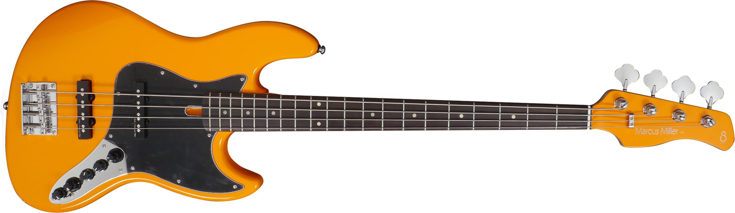 Marcus Miller V3 4st 2nd Generation Active Rw Sans Housse - Orange - Bajo eléctrico de cuerpo sólido - Main picture